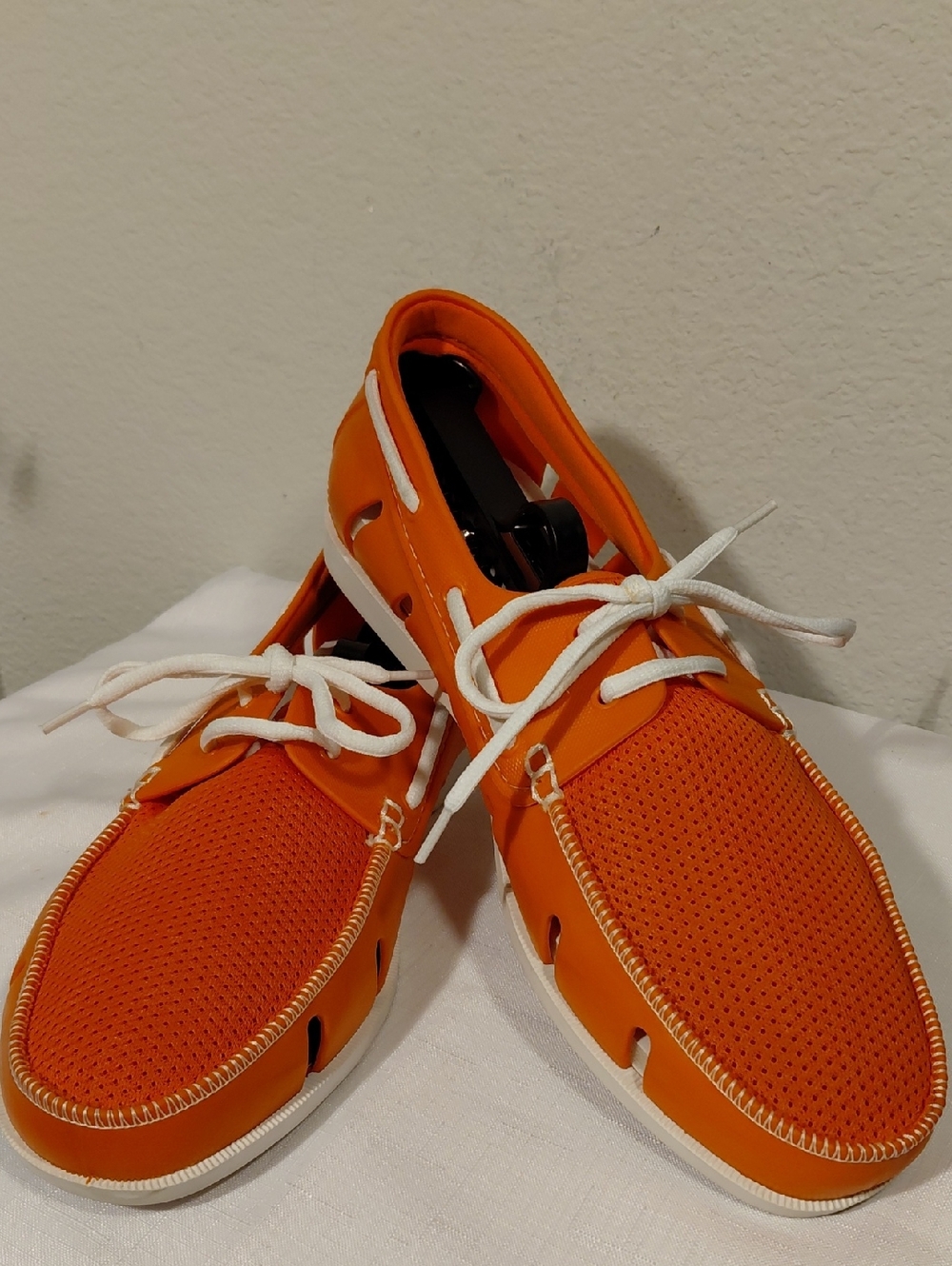 Men's Orange Five Flops Casual Boat Shoes